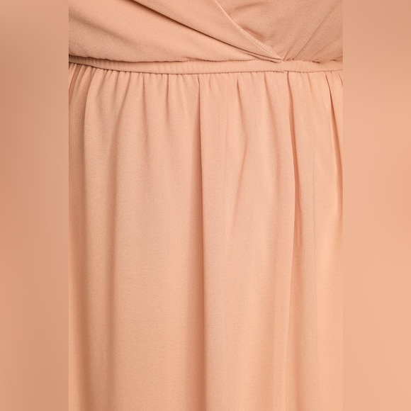 Lulus Lost in the Moment Blush Maxi Dress Blush Pink Wedding Guest Bridesmaid - Picture 6 of 11